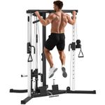 SPORTNOW Home Gym Machine, 15-Position Adjustable Training Workout Station
