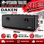 DAKEN TOOL BOX 900x367x450 LORRY TRUCK SIDE LOCKER 90L TRAILER BOX STORAGE