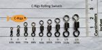 (+FREE GIFT) Rolling swivels (Inc Koike) (Sizes 8,6,4, 3, 2, 1, 1/0, & 2/0)