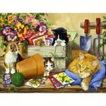 Cat in the Bower 500-Piece Jigsaw Puzzle - Perfect Home Decor Gift!