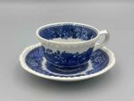 Adams Ironstone English Scenic Blue - Tea Cup and Saucer.