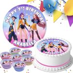 CUSTOM POP DEMON BIRTHDAY PERSONALISED EDIBLE CAKE & CUPCAKE TOPPER PK-5233