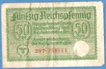 1940-45 GERMANY OCCUPIED TERRITORIES - WW ll 50 Rpf. EAGLE W/H SWASTIKA 4653