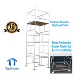 Scaffold Tower 5.5m 4x4 x 18ft Working Height DIY Galvanised Steel Towers