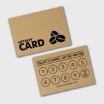 50 x Rustic Kraft Paper Loyalty Reward Cards Coffee Shop Cafe Hotels Pubs & Bar