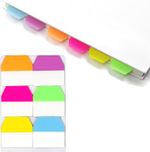 600Pcs Sticky Page Markers Tabs 6 Colour Book Index Tabs Flags for Office School