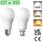 LED GLS LIGHT BULBS 40w 60w 100w WARM/COOL WHITE BC/B22 ES/E27 Bayonet Daylight