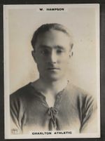 PINNACE FOOTBALL (LF SIZE PHOTO BACK RARE!)-#0782- CHARLTON ATHLETIC W. HAMPSON