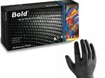 QUALITY STRONG 5mc THICK B O L D BLACK NITRILE Gloves 100 - 4000 Mechanic Tattoo