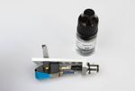 Silver Headshell, AT cartridge, stylus for Pioneer PL400, PL100, PL112D, PL12D
