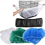 Pet Bird Cage Cover Seed Catcher Shell Skirt Guard Mesh Net Mesh Tidy UK