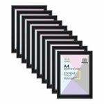 [Set of 10] Black A4 Certificate (21x29.7cm) Photo Frame Styrene Picture Frames