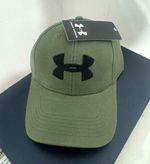 Under Armour Green Cotton Twill Baseball Cap, Adjustable, One Size, Men