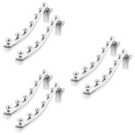 Wall Mounted Metal Clothes Rack 6Pcs Sturdy Iron Space Saving Laundry Hanger