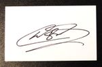 BRADLEY WIGGINS - FAMOUS CYCLIST - PERSONALLY  SIGNED  5" x 3" WHITE CARD