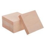 4Pcs Basswood Carving Block, 0.8"x4"x4" Square Wooden Dowels Blocks