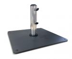 Steel Garden Parasol Base - Stainless Steel Pole - 20kg