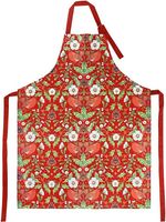 Kitchen Apron - Christmas Berry Thief (William Morris inspired) Design
