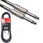Stagg High Quality Guitar Instrument Cable Lead Feet Phono SGC 1.5m 3m 6m 10m