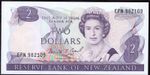 New Zealand Two Dollars EPN 982109  light denting AU+