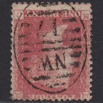 B2_24 GB QV 1857 1d ROSE-RED PLATE 39 SG40-C10(1) WMK INV MC GU LONDON D&S NW17