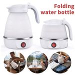 600ML Electric Kettle Camping Kettle Foldable Travel Kettle Silicone Portable UK