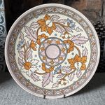 Vintage Charlotte Rhead Crown Ducal Orange Pink Floral Charger Large Plate 32cm