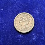 1849 Braided Hair Half Cent VF Details QA
