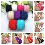 Shiny fold over elastic FOE 15mm lingerie knickers waistband soft stretchy plush
