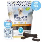 Dental PlaqueOff Bones Chicken and Pumpkin for Dogs Removes Plaque Tartar Breath