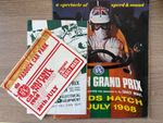 1968 Brands Hatch British Grand Prix Programme And Car Pass