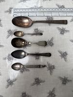5 Various Silver Plated Spoons, 1x Mappin And Webb