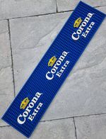 Corona Extra Drip Mat Rubber Spill Bar Man Cave Breweriana Blue 58.5cm x 13cm