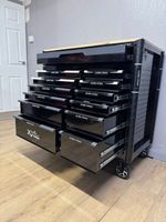US PRO TOOL CHEST BOX WITH TOOLS TRAYS 13 DRAWER ROLLER CABINET 294 PC