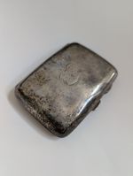 1919 Solid Silver Engraved Cigarette Case 63g .925 Hallmarked L&G
