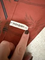 Vintage 1982 Yves Saint Laurent Designer Fabric Panel 38 x 37 Opium YSL