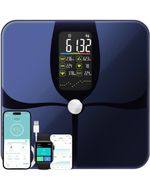 Lepulse Smart Scales Body Weight  Display  Rechargeable BMIBluetooth App, Black
