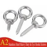 Heavy Duty In Eye Hooks Screws Lifting Eye Bolts Ring Eyelet Hooks Self Tapping