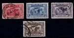 Stamps (4) Used Australia 1931 Sg 121 to 123 +139 Kingsford Smith Flights CV £40