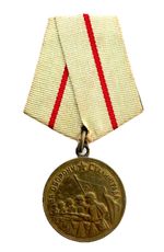WWII  RARE Medal -«FOR DEFENSE OF STALINGRAD» ring - ORIGINAL -The Double layer-