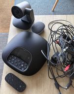 Logitech Video Conferencing System PTZ Camera + Speaker + Hub + Remote Full Kit