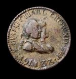 1761 Coronation Medallion King George III & Queen Charlotte GB UK