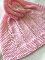 Knitting Pattern- Easy Baby Blanket ~ Aran or DK Yarn  ~ Paper Copy