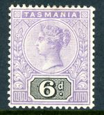 Tasmania 1892 Australia 6p Violet & Black SG #219 Mint T788