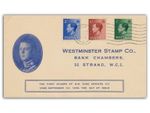 1936 Edward VIII FDC Westminster Cover