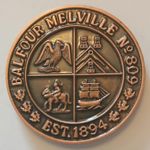 MASONIC MARK TOKEN PENNY LODGE BALFOUR MELVILLE 809 (A050)