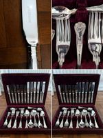 Inkerman Kings Pattern 44 Piece Silver Plated Cutlery Set Complete Canteen for 6