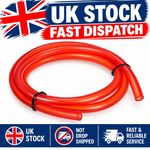 1 METER RED RUBBER FUEL LINE HOSE PIPE MOTORCYCLE BIKE PIT DIRT QUAD 8MM X 5MM