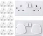 1- 10 X PLUG SOCKET COVER PROTECTOR  BABY & CHILD SAFETY PROTECTOR SOCKET ELPINE