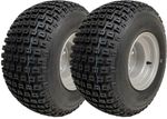 18x9.50-8 ATV Knobby Tyre Fitted on 4 Stud 100mm PCD Rim Wanda P322 (Set of 2)
